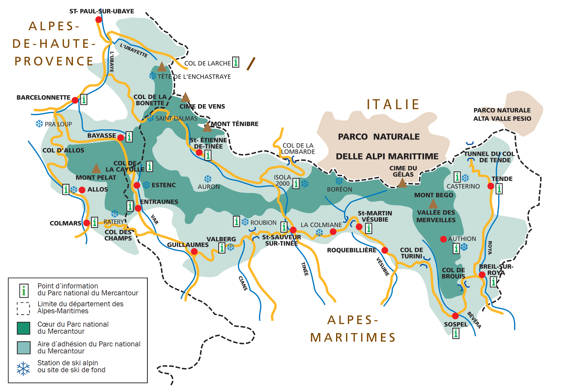 Parc national du Mercantour - Département des Alpes-Maritimes