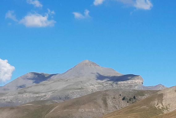 Vue sur le Mont Mounier - Image en taille réelle, .JPG 124Ko fenêtre modale