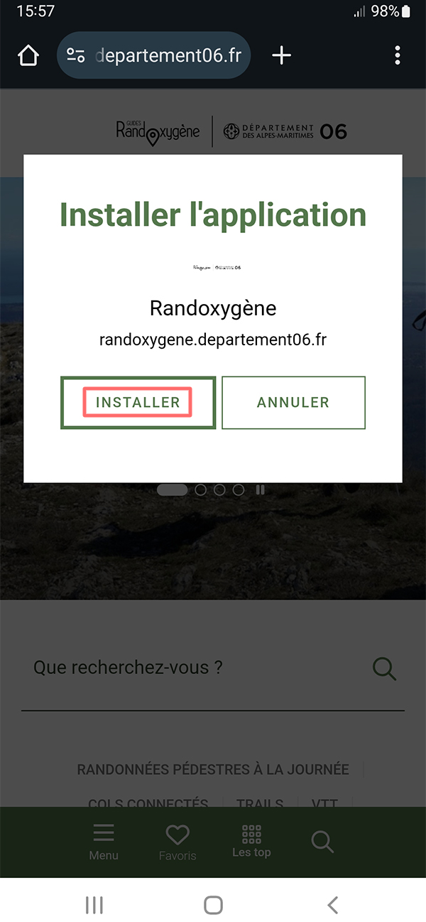 Étape 1