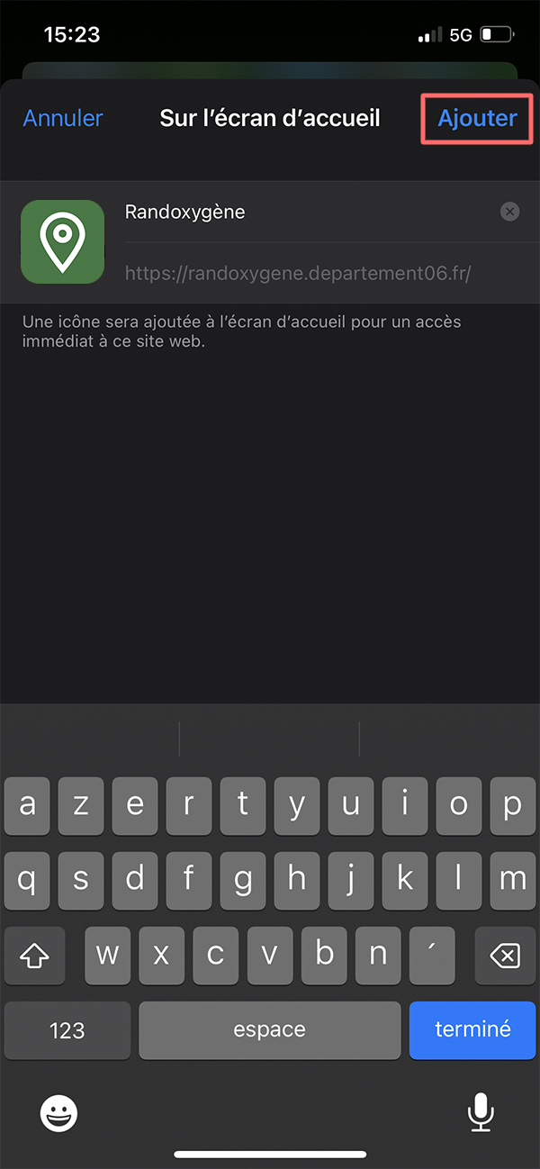 Étape 3