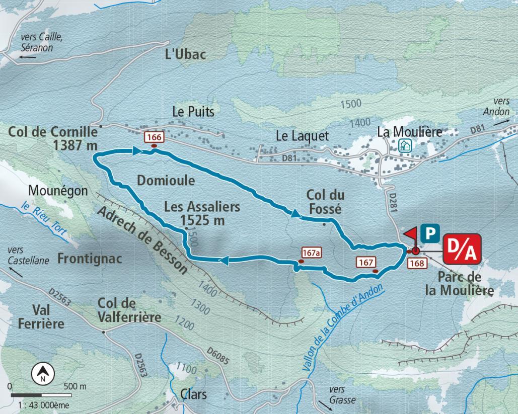 Carte Circuit des Assaliers - Agrandir l'image, fenêtre modale