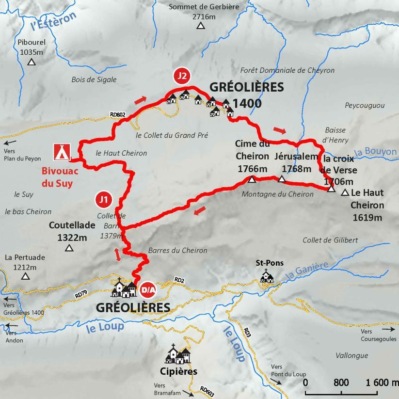 CARTE CRETE DU CHEIRON - Agrandir l'image, fenêtre modale