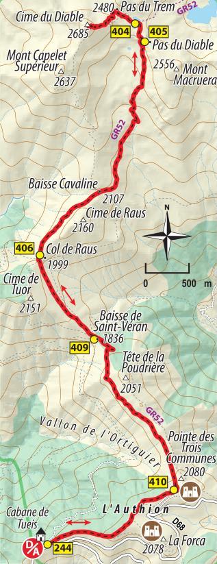 Carte Cime du Diable - Agrandir l'image, fenêtre modale