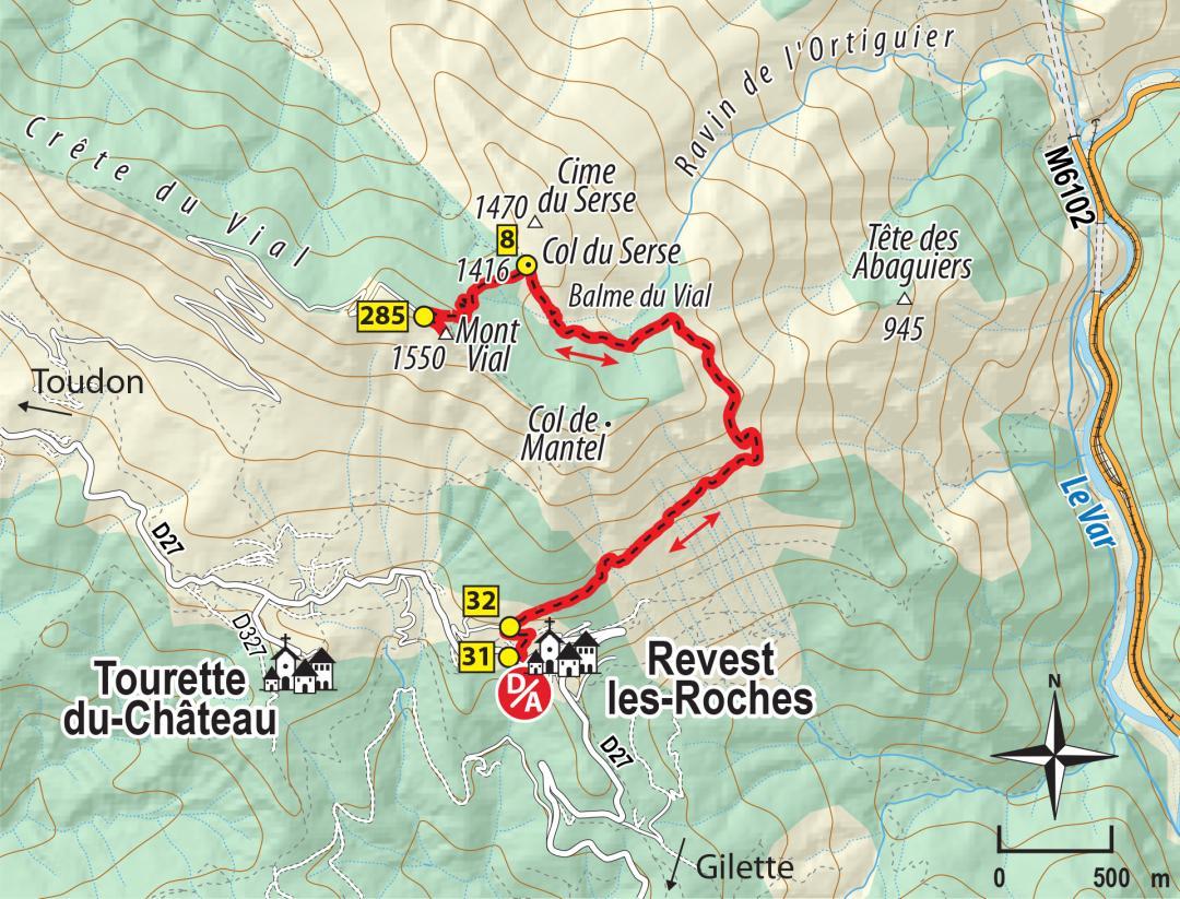 Carte Mont Vial - Agrandir l'image, fenêtre modale