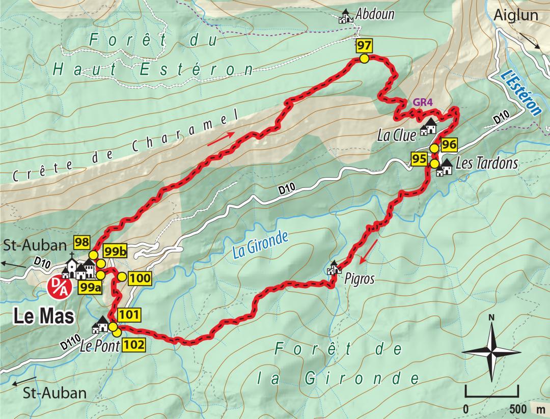 Carte Montagne-de-charamel - Agrandir l'image, fenêtre modale