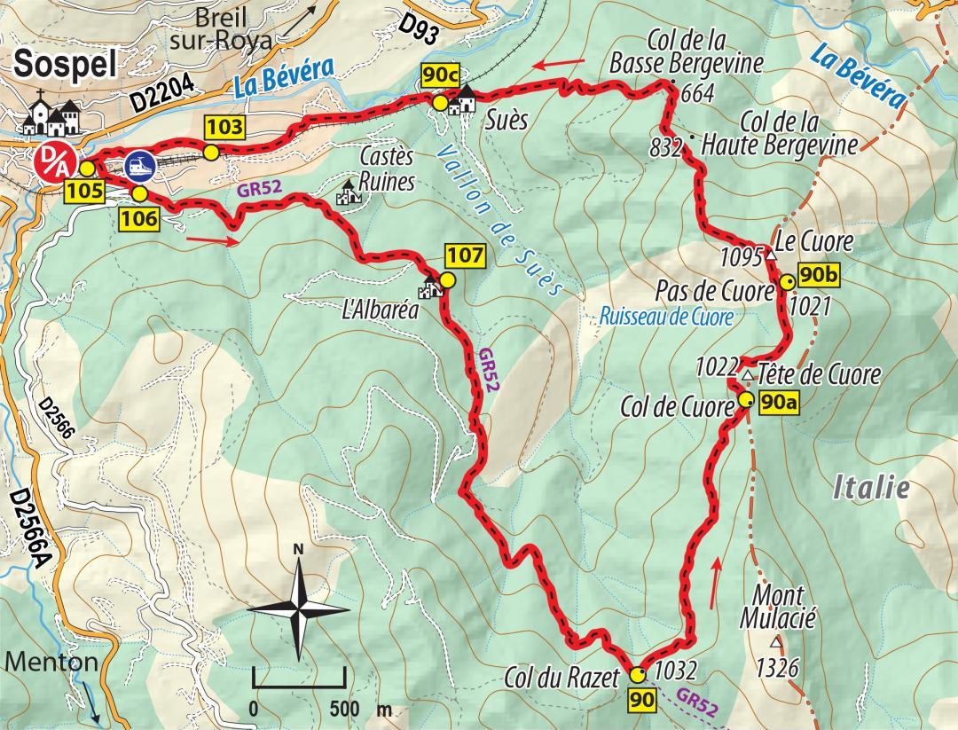 Carte Circuit du Cuore - Agrandir l'image, fenêtre modale