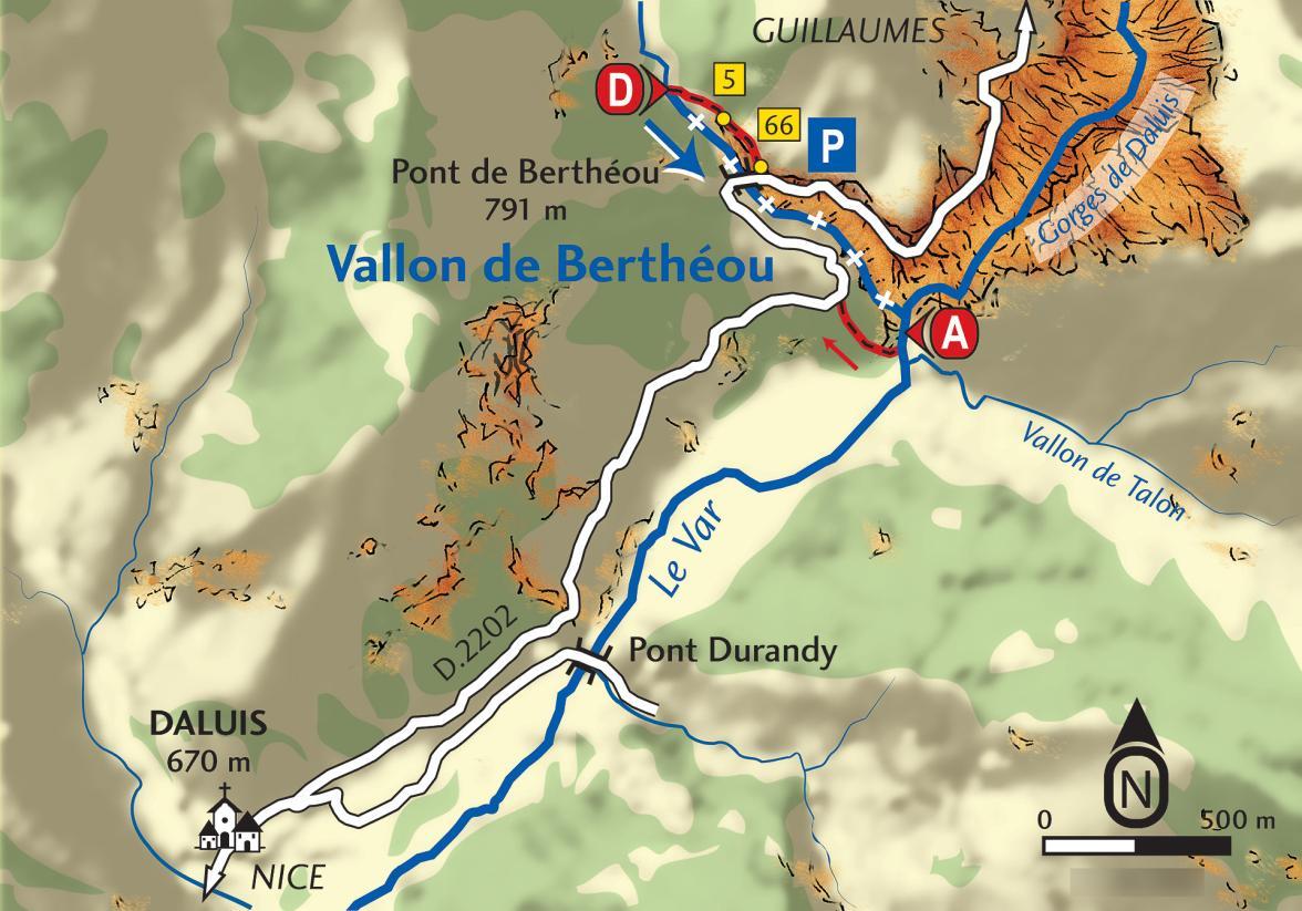 Carte Vallon de Berthéou - Agrandir l'image, fenêtre modale