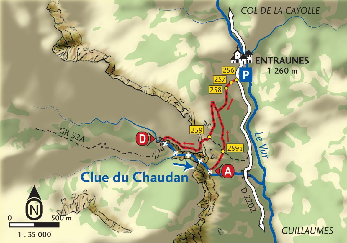 Carte Clue du Chaudan - Agrandir l'image, fenêtre modale