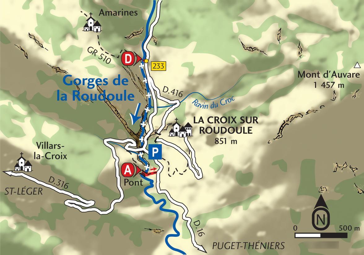 Carte Roudoule - Agrandir l'image, fenêtre modale