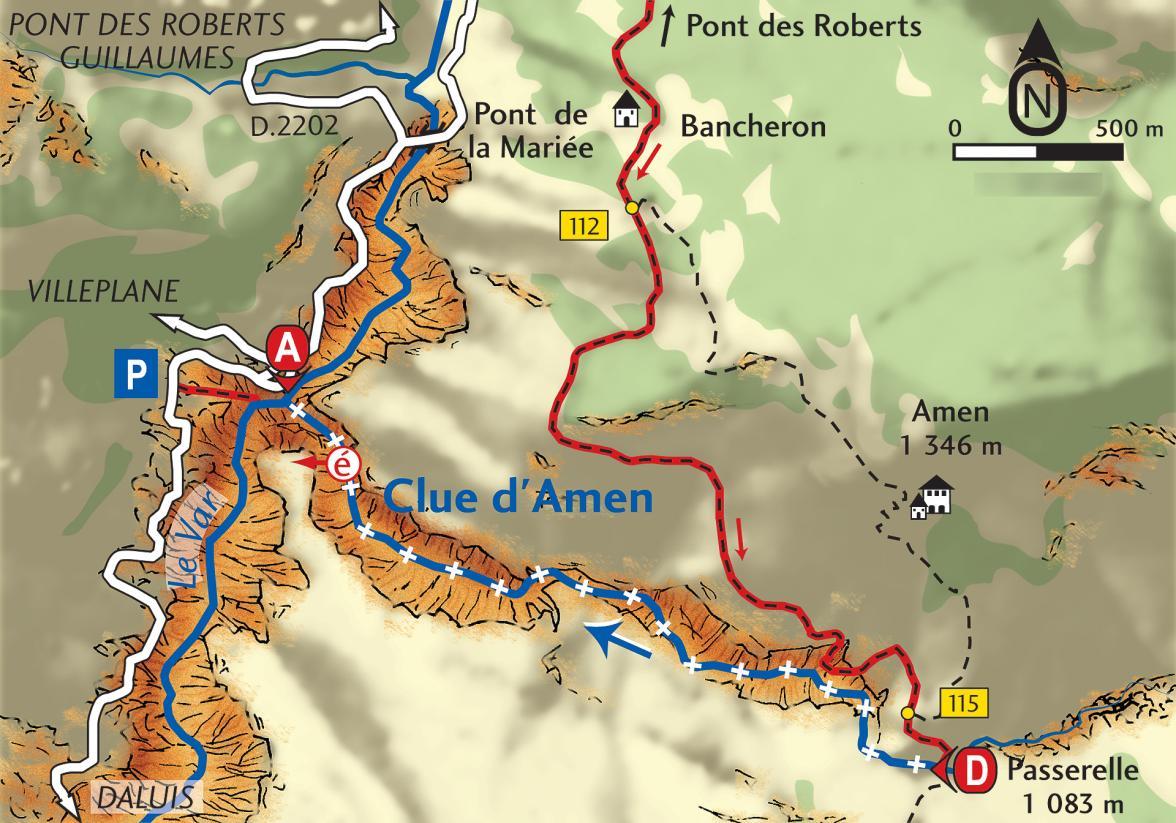 Carte Clue d'Amen - Agrandir l'image, fenêtre modale