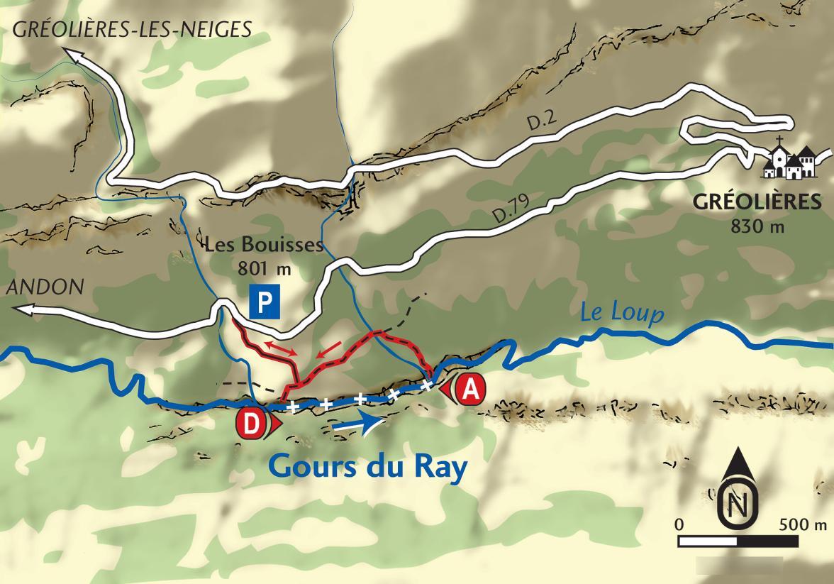 Carte Gours du Ray - Agrandir l'image, fenêtre modale