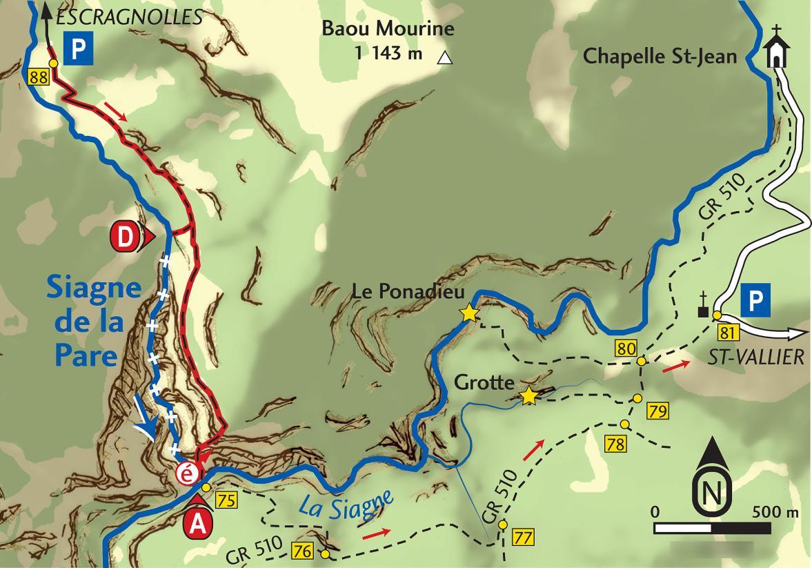 Carte Siagne de la Pare - Agrandir l'image, fenêtre modale