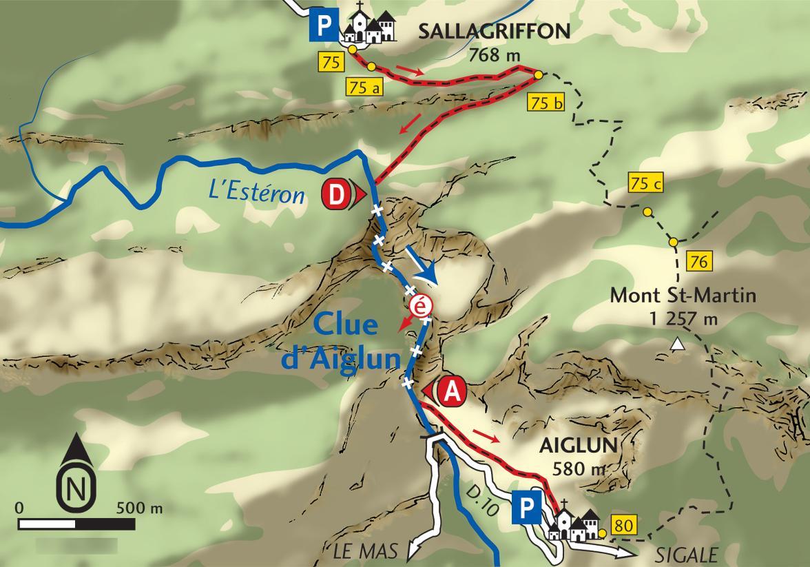 Carte Aiglun - Agrandir l'image, fenêtre modale