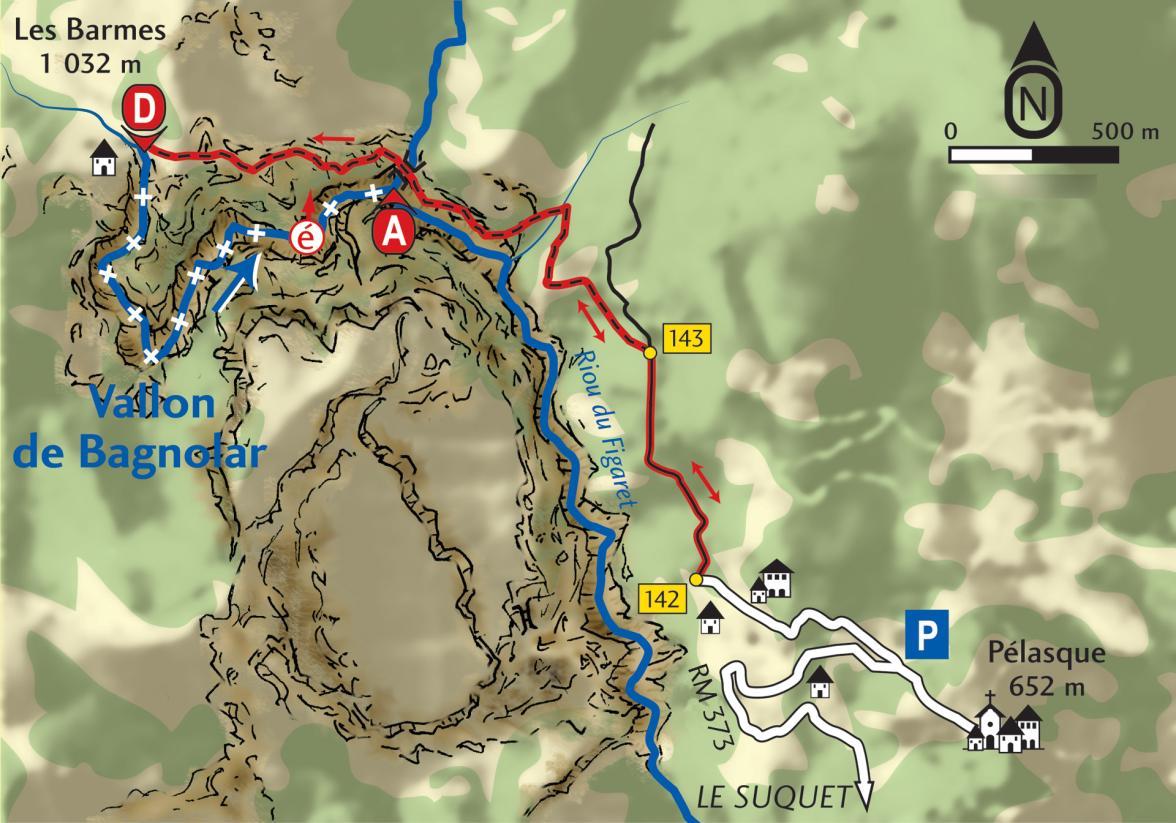 Carte Bagnolar - Agrandir l'image, fenêtre modale