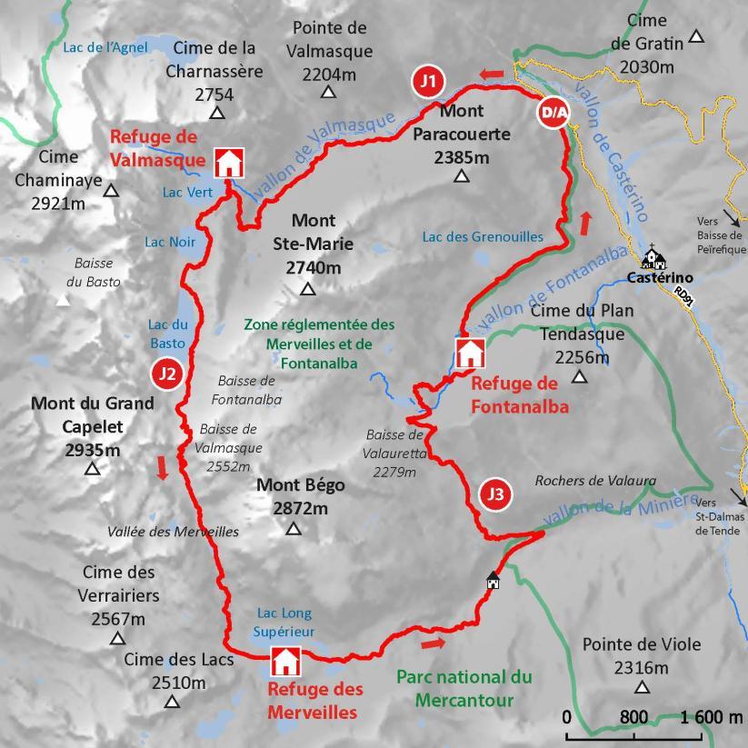CARTE MONT BEGO - Agrandir l'image, fenêtre modale