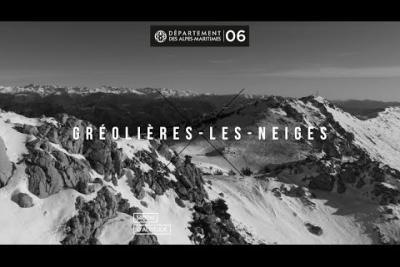 Survol de la station de Gréolières-Les-Neiges - Lire la vidéo, fenêtre modale