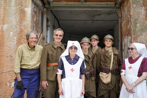 Bénévoles au fort de l’Agaisen.