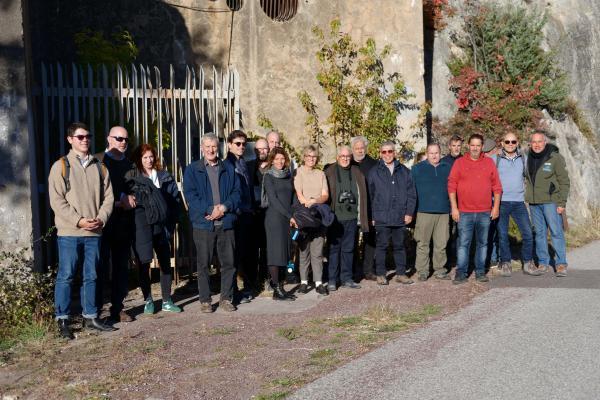 Gaëlle Frontoni, Vice-Présidente du Département des Alpes-Maritimes et les membres du Conseil Scientifique au fort de la Reynardière, Valdeblore