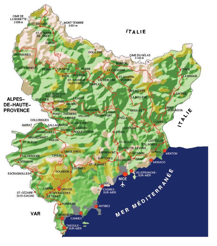 Carte des GR - Agrandir l'image, fenêtre modale
