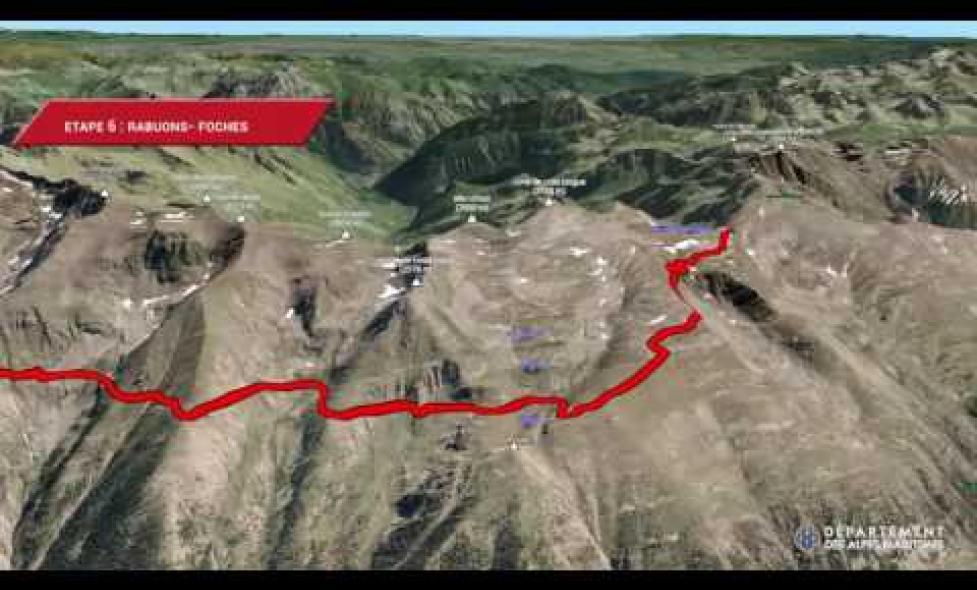 La Grande Traversée du Mercantour : parcours 3D - Lire la vidéo, fenêtre modale